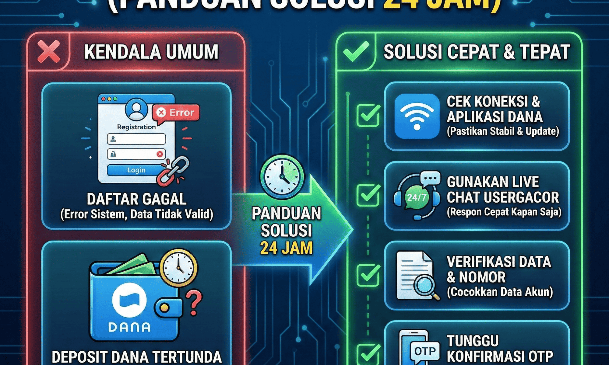 Mengatasi Kendala Saat Daftar atau Deposit Dana di Usergacor (Panduan Solusi 24 Jam)